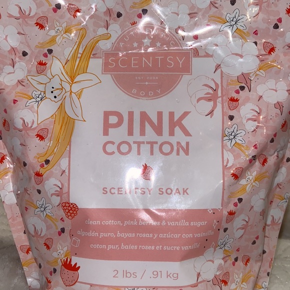 NEW Scentsy Soak Pink Cotton - Picture 2 of 2